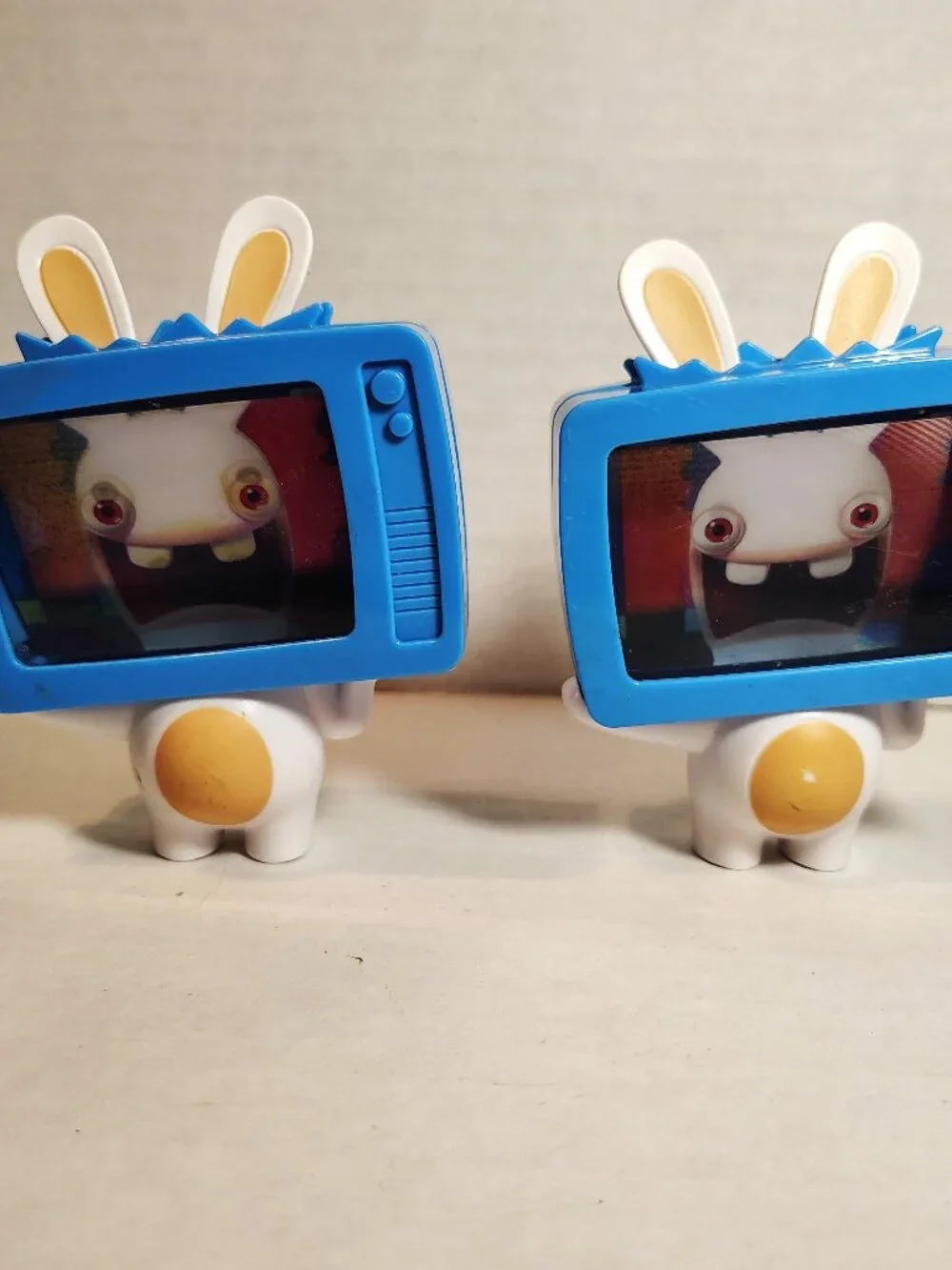 McDonald's Raving Rabbids 2015 TV Rabbid Happy Meal Toy Lot Of 2 Ubisoft